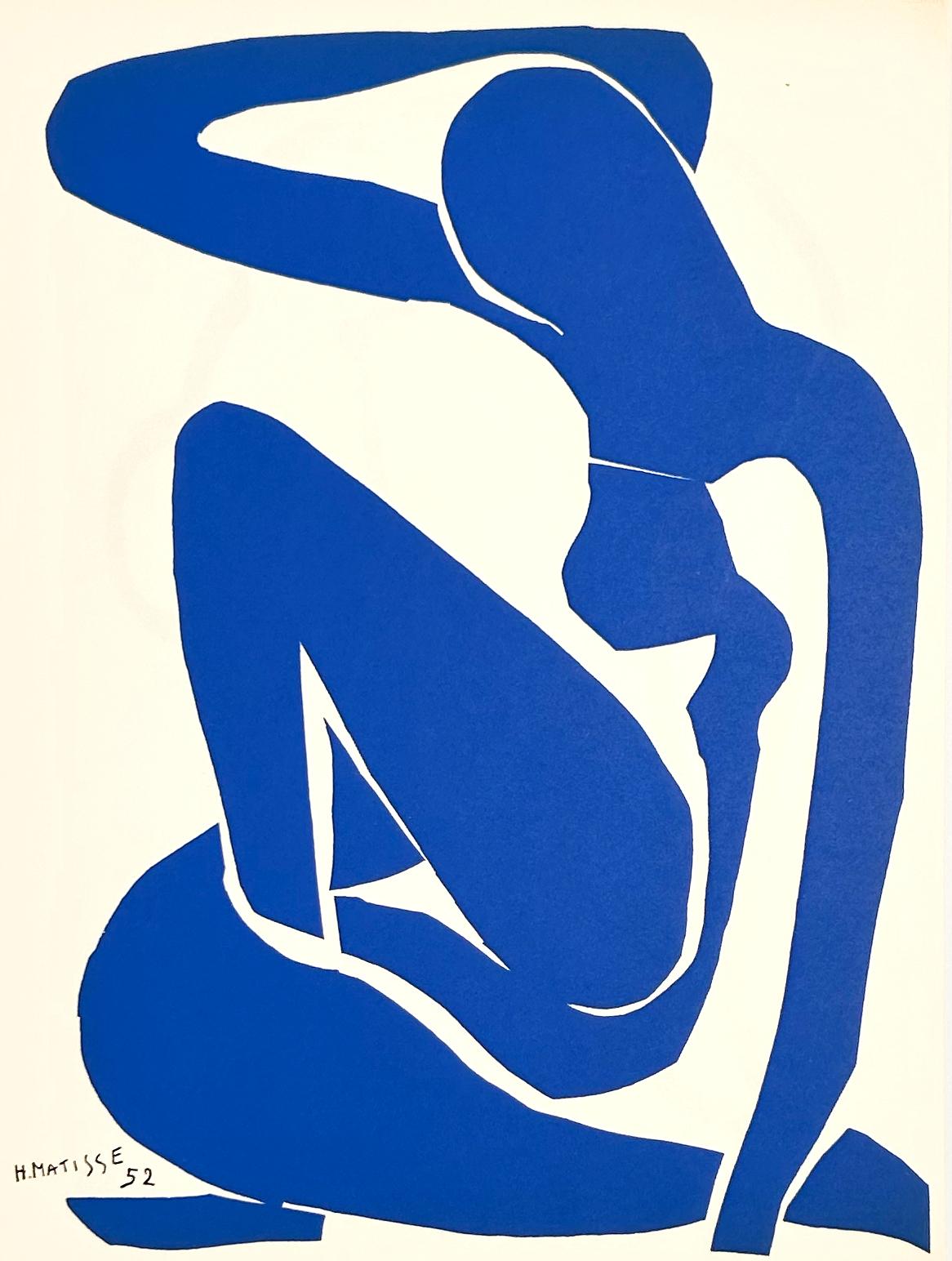 (after) Henri Matisse Figurative Print – Nus Bleus I, aus Die letzten Werke von Henri Matisse