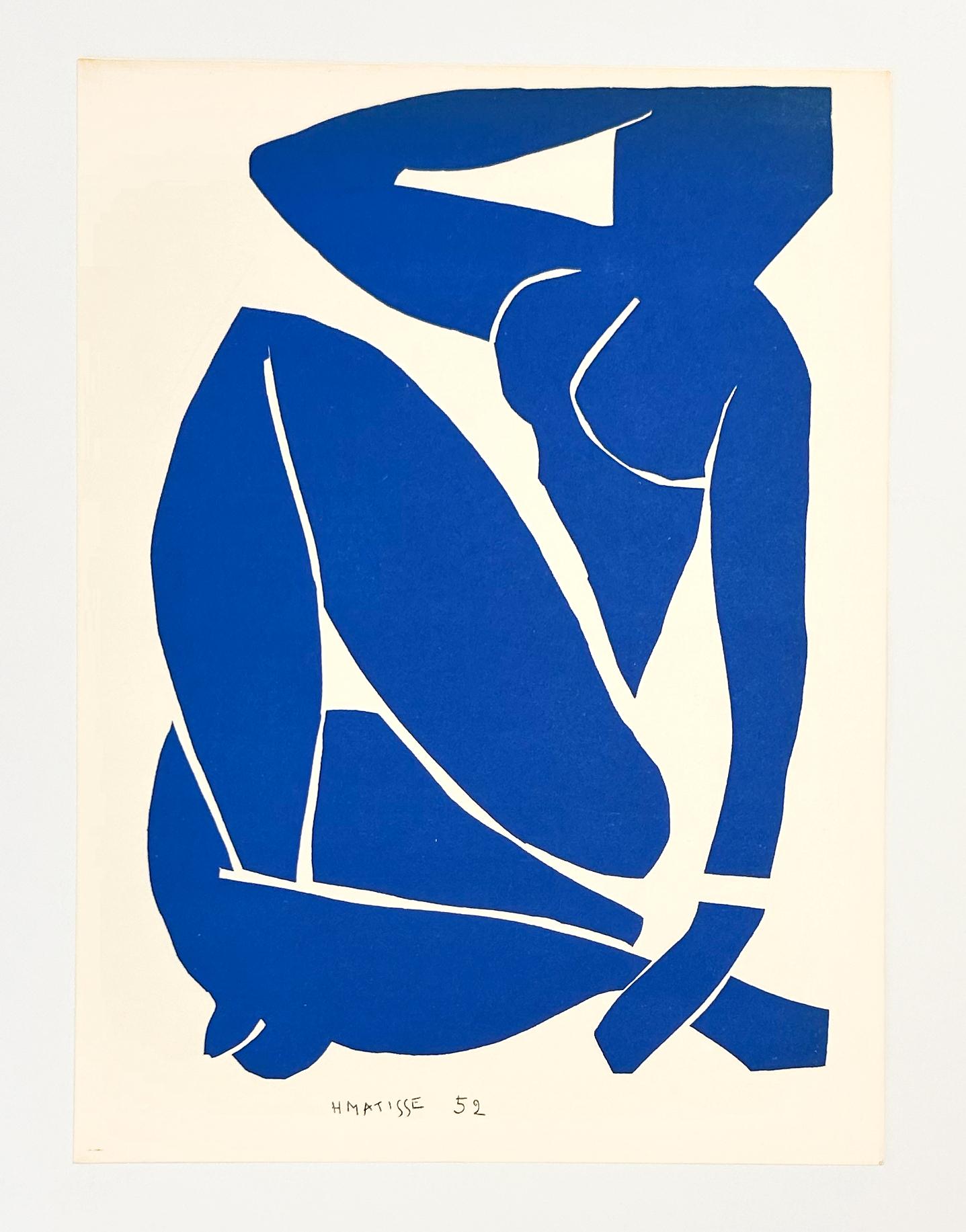 Nus Bleus III, from 1958 The Last Works of Henri Matisse For Sale 1