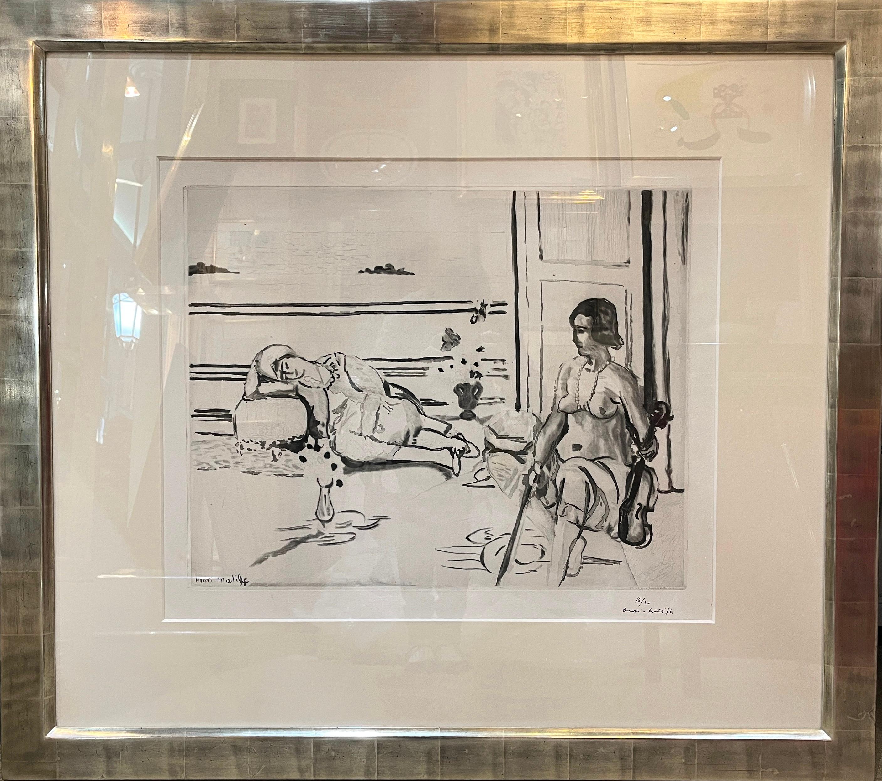 Odalisque sur la terrasse - Print by (after) Henri Matisse