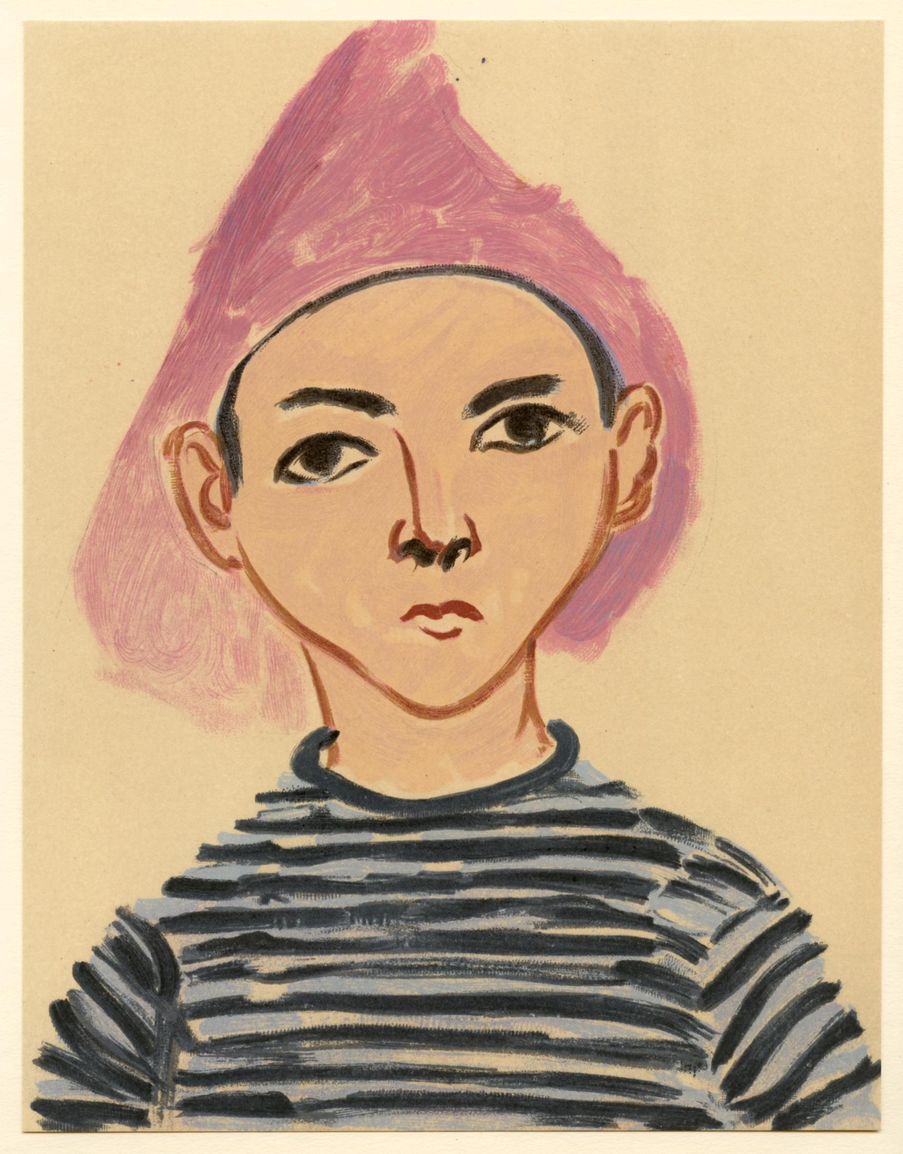 (after) Henri Matisse Portrait Print - "Pierre Matisse" lithograph