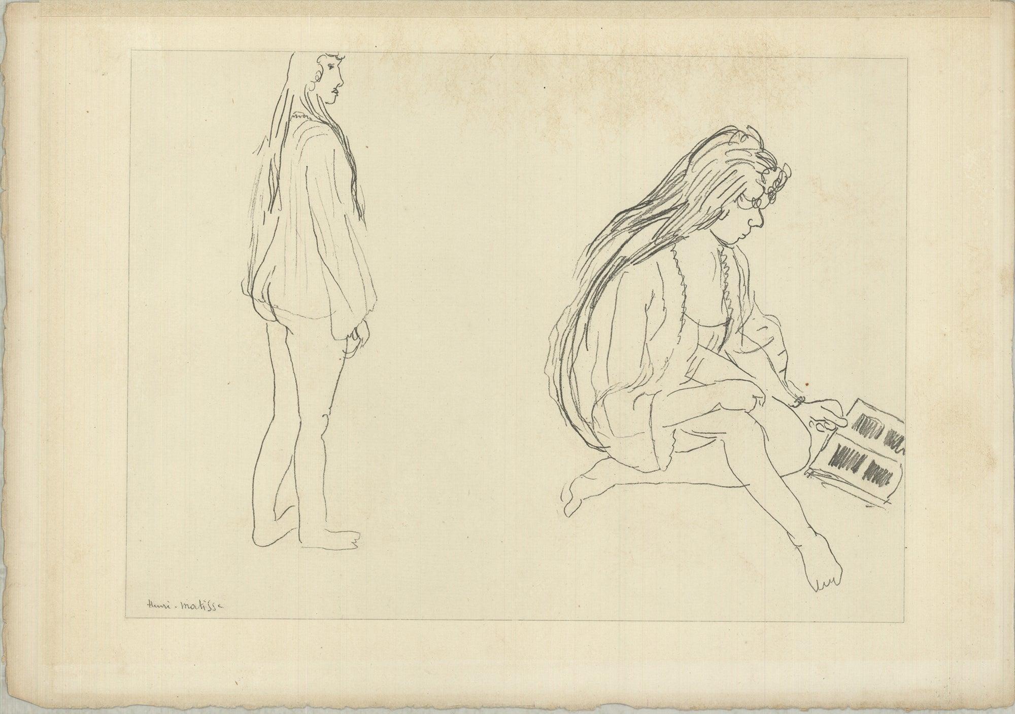 Matisse Mother and Child Reading - Print by (after) Henri Matisse