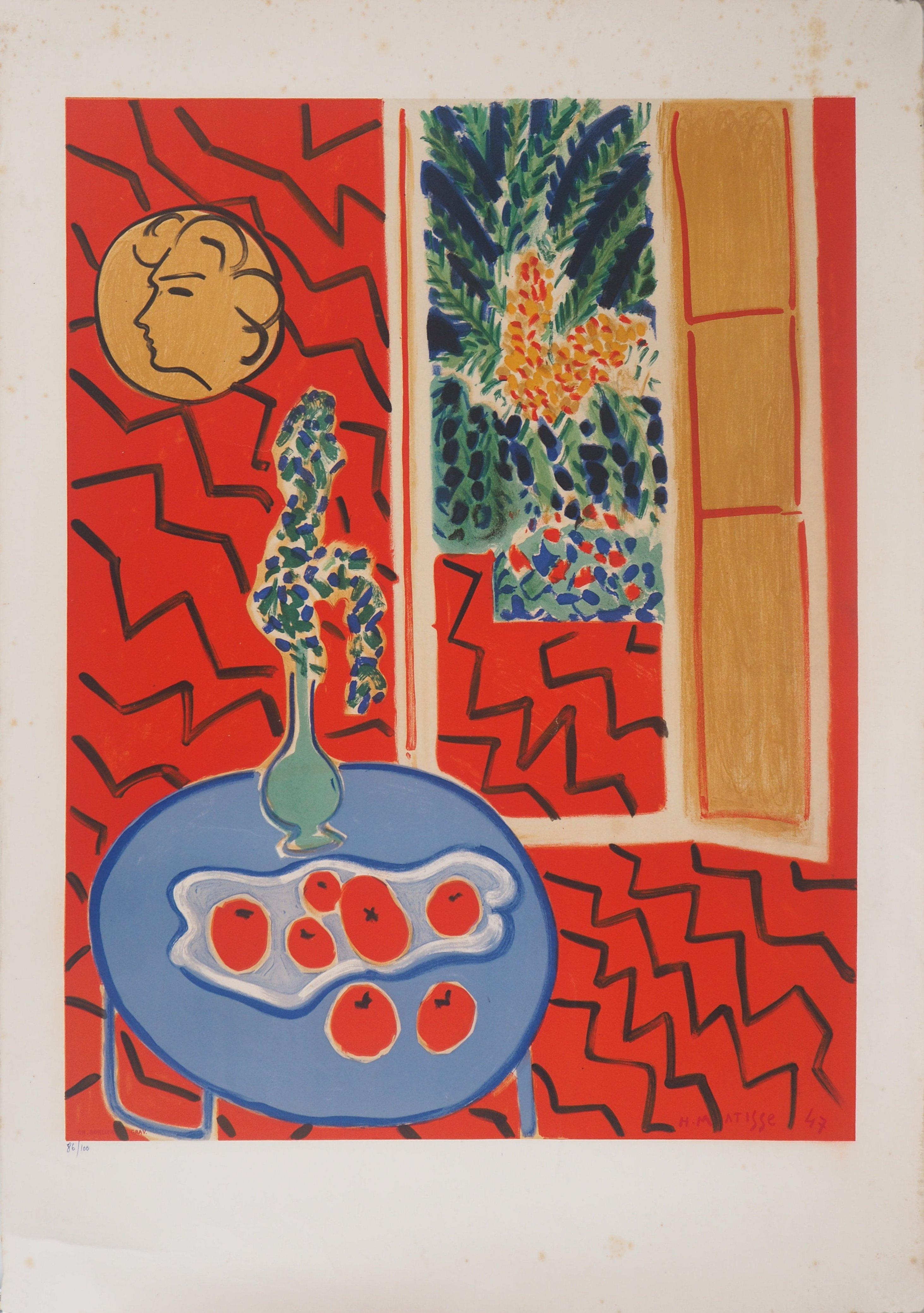 (after) Henri Matisse Interior Print - Red Interior - Lithograph, Numbered / 100 # (Mourlot 1961)