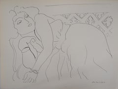 Relaxing Woman - Lithograph, 1943 
