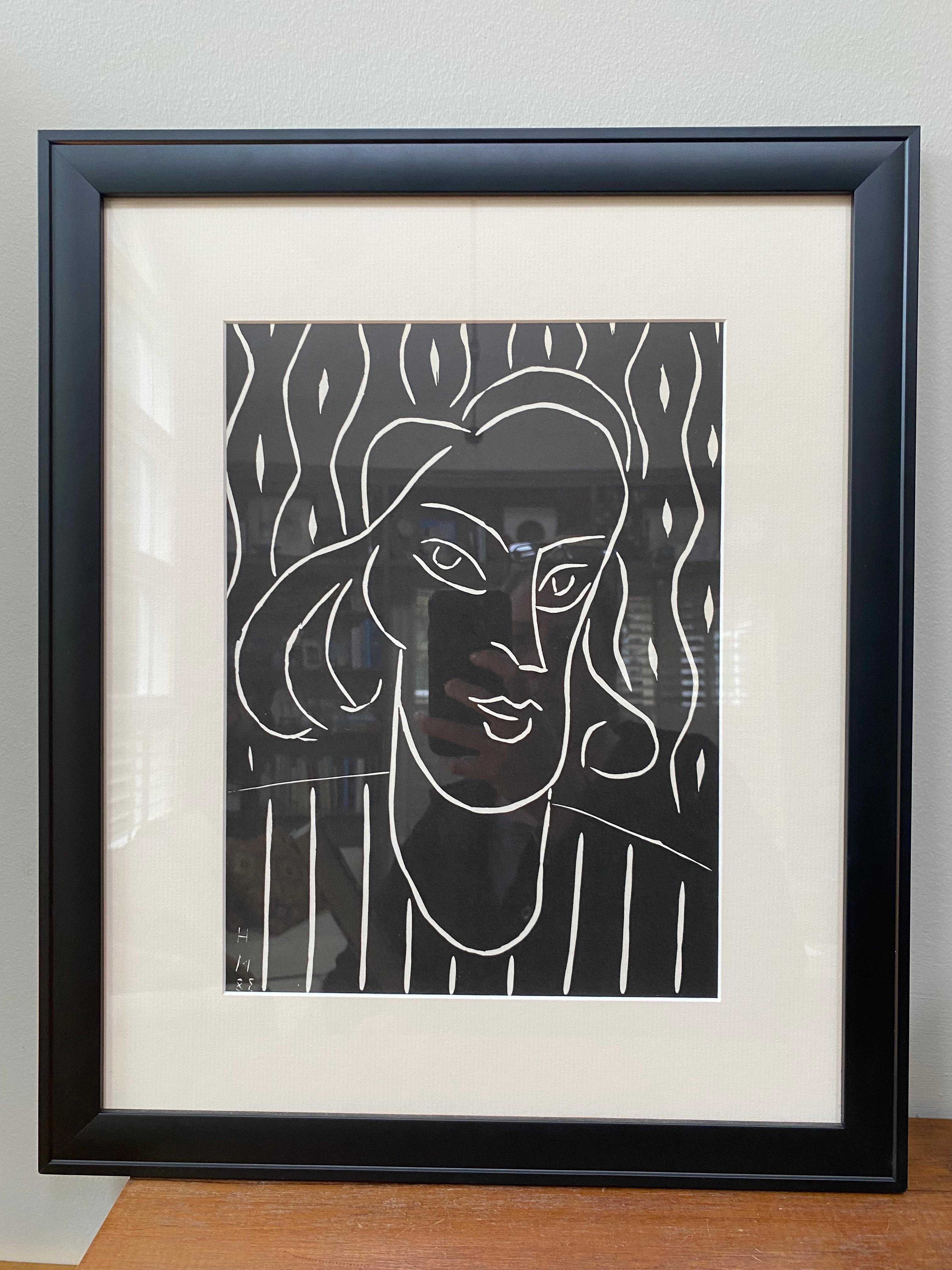 Portrait Print (after) Henri Matisse - Lithographie « Teeny » d'Henri Matissse