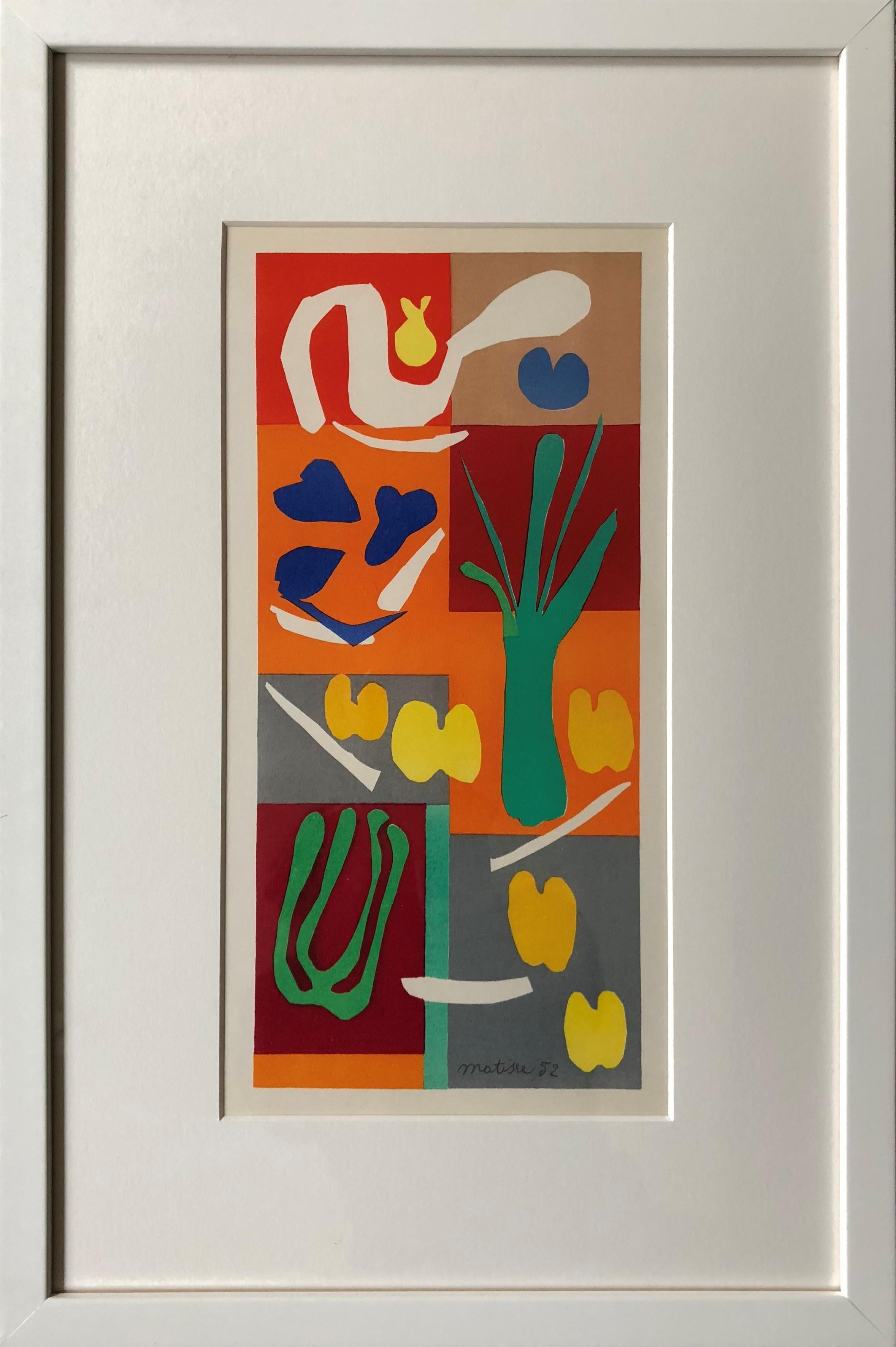 (after) Henri Matisse Print - Vegetaux, Henri Matisse, Verve, Mourlot Freres, cut-out, collage, Fauvism, 