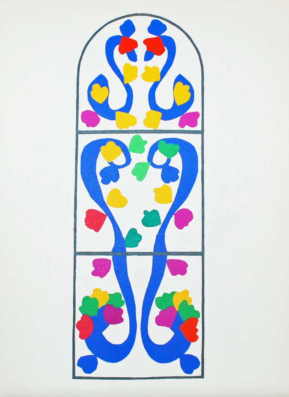Abstract Print (after) Henri Matisse - Vigne