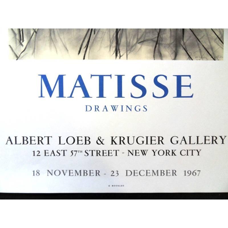 Affiche d'exposition vintage Henri Matisse - Dessins - New-York en vente 2