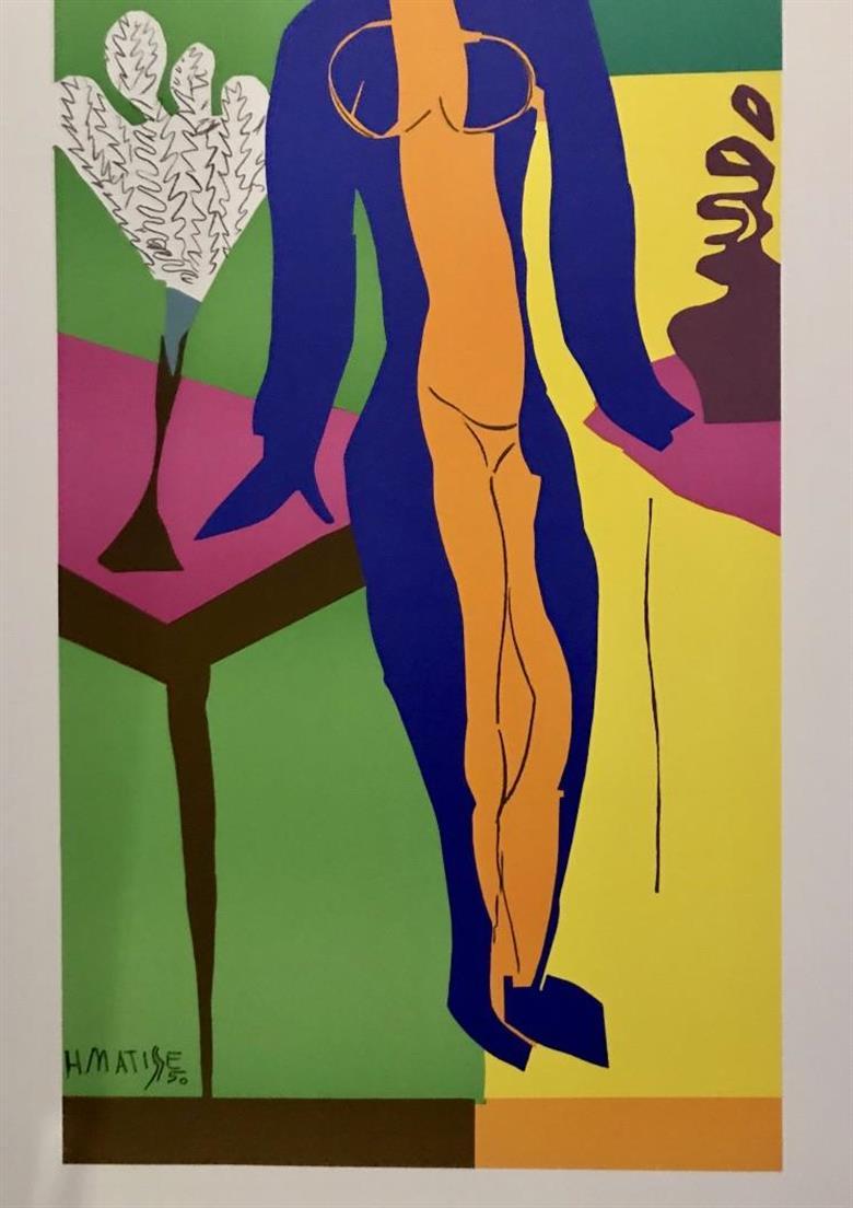 Estate-authorized reproduction of the original lithograph, large size and in limited edition on BFK Rives paper. The lithograph is certified in the paper by the copyright of Artvalue and the Henri Matisse's Estate.

From the Portofolio 