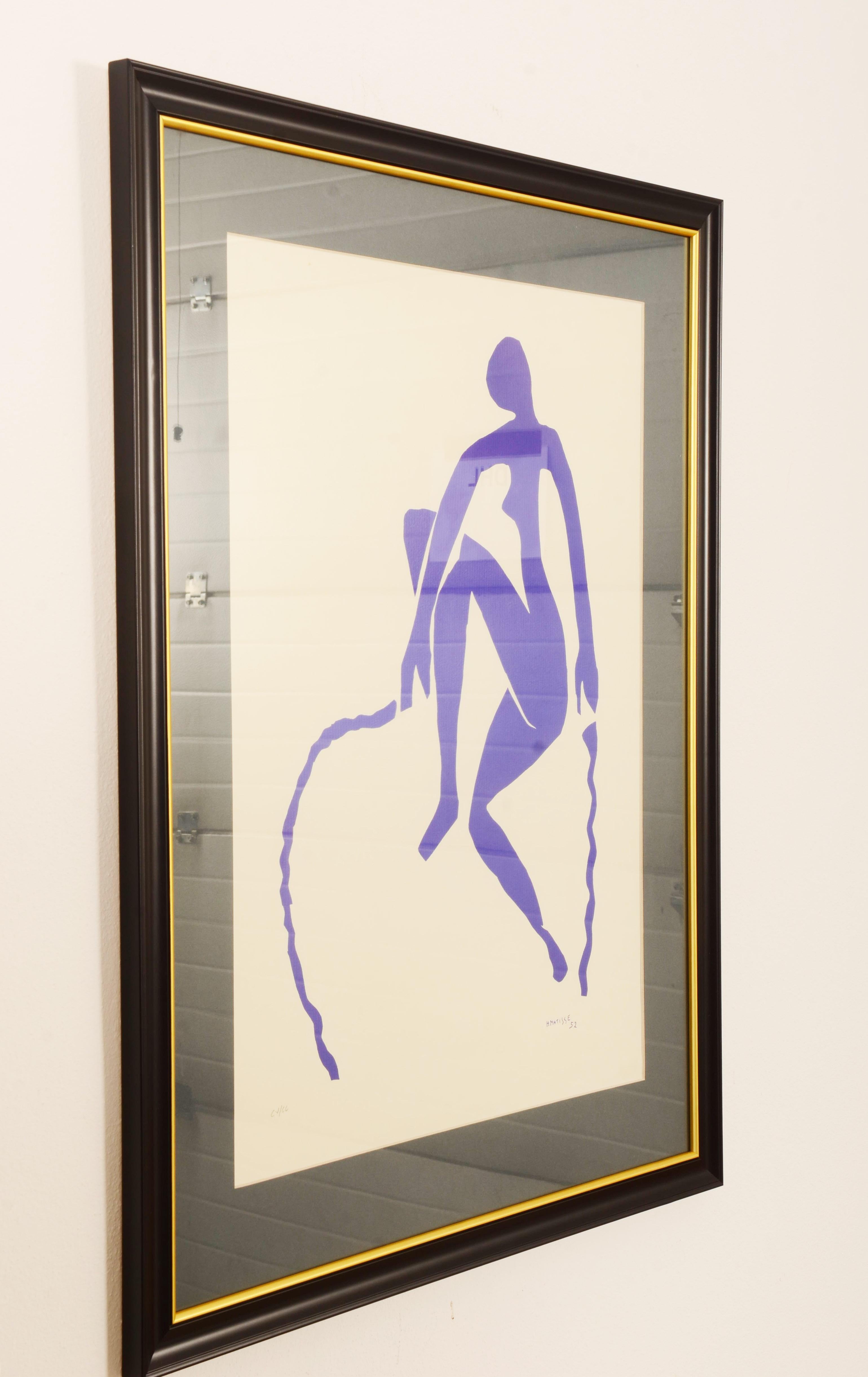 After Henri Matisse Ragazza Che Salta La Corda 'Rope Jumping Girl', Certificate For Sale 1