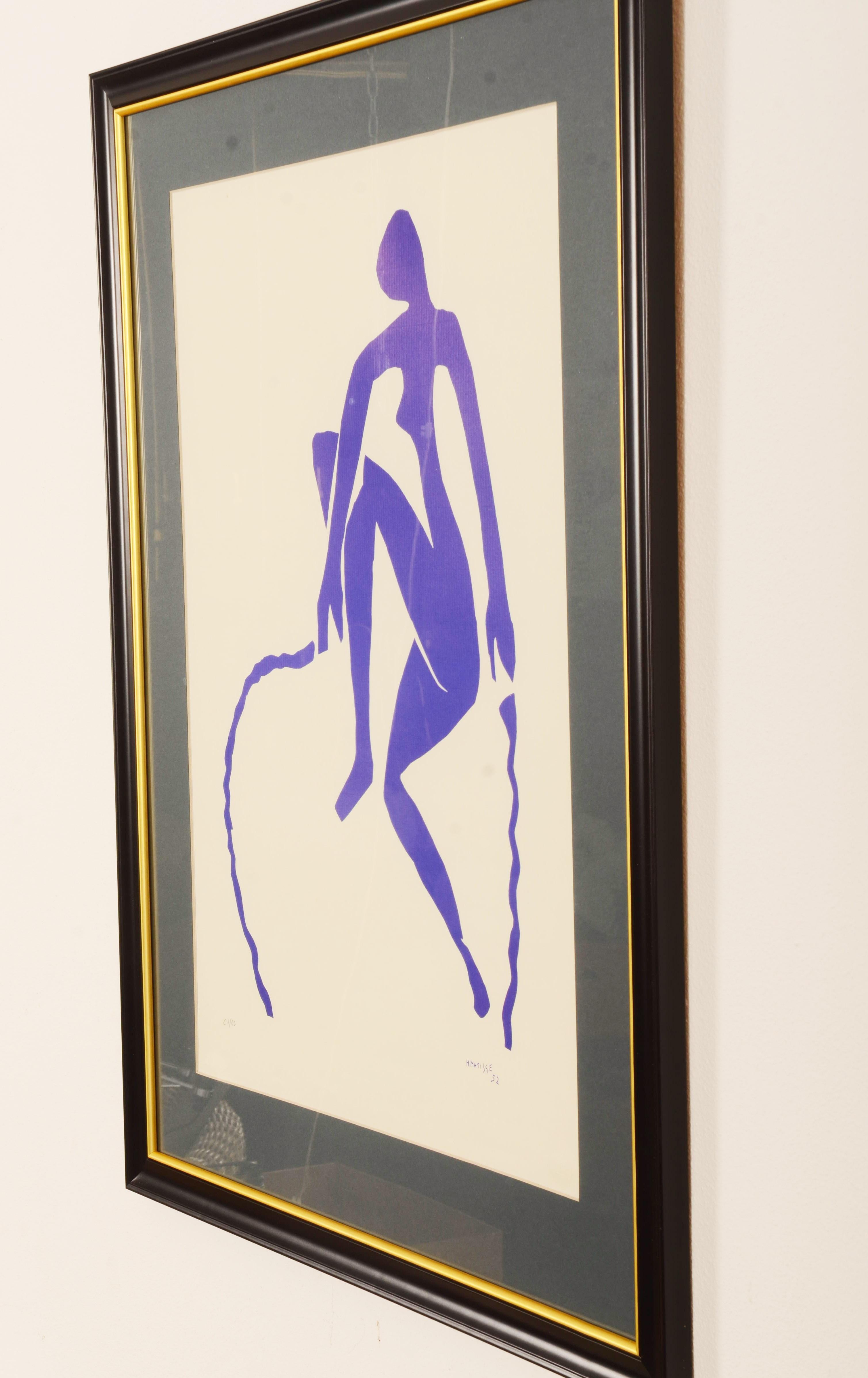 After Henri Matisse Ragazza Che Salta La Corda 'Rope Jumping Girl', Certificate For Sale 2