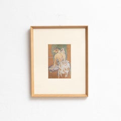 After Henri De Toulouse-Lautrec, Figurative, 1952, Color Cliché Print, Framed