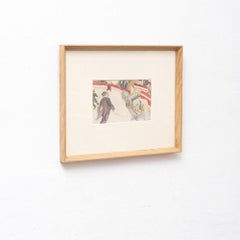 After Henri De Toulouse-Lautrec, Figurative, 1952, Color Cliché Print, Framed
