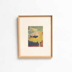 After Henri De Toulouse-Lautrec, Figurative, 1952, Color Cliché Print, Framed