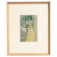 After Henri De Toulouse-Lautrec, Figurative, 1952, Color Cliché Print, Framed