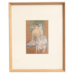 After Henri De Toulouse-Lautrec, Figurative, 1952, Color Cliché Print, Framed