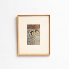 After Henri De Toulouse-Lautrec, Figurative, 1952, Color Cliché Print, Framed