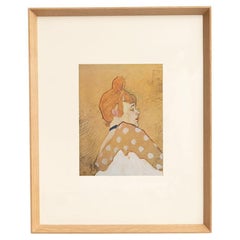 After Henri De Toulouse-Lautrec, Figurative, 1952, Color Cliché Print, Framed