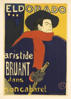 Affiche en lithographie « Aristide Bruant »