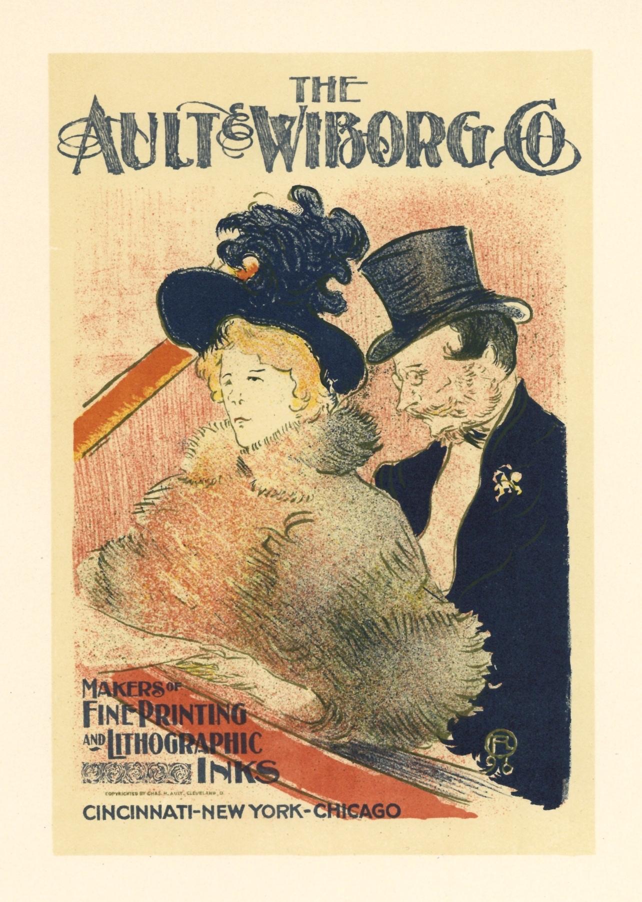 "Au Concert" lithograph poster - Print by (After) Henri Toulouse Lautrec