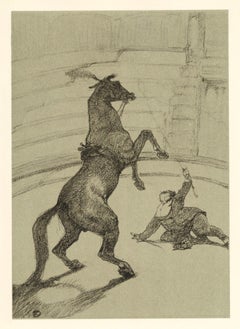 "Cheval pointant" lithograph