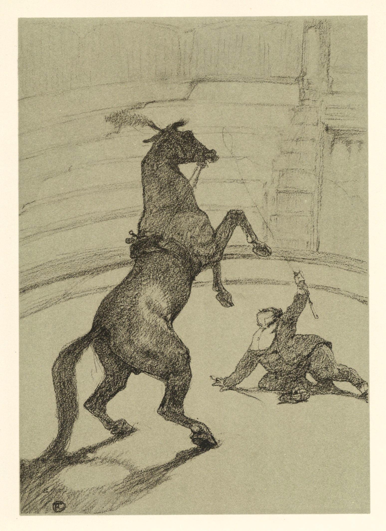 „Cheval Pointant“-Lithographie – Print von (After) Henri Toulouse Lautrec