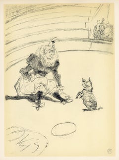 "Clownesse et cochon" lithograph