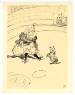 "Clownesse et cochon" lithograph