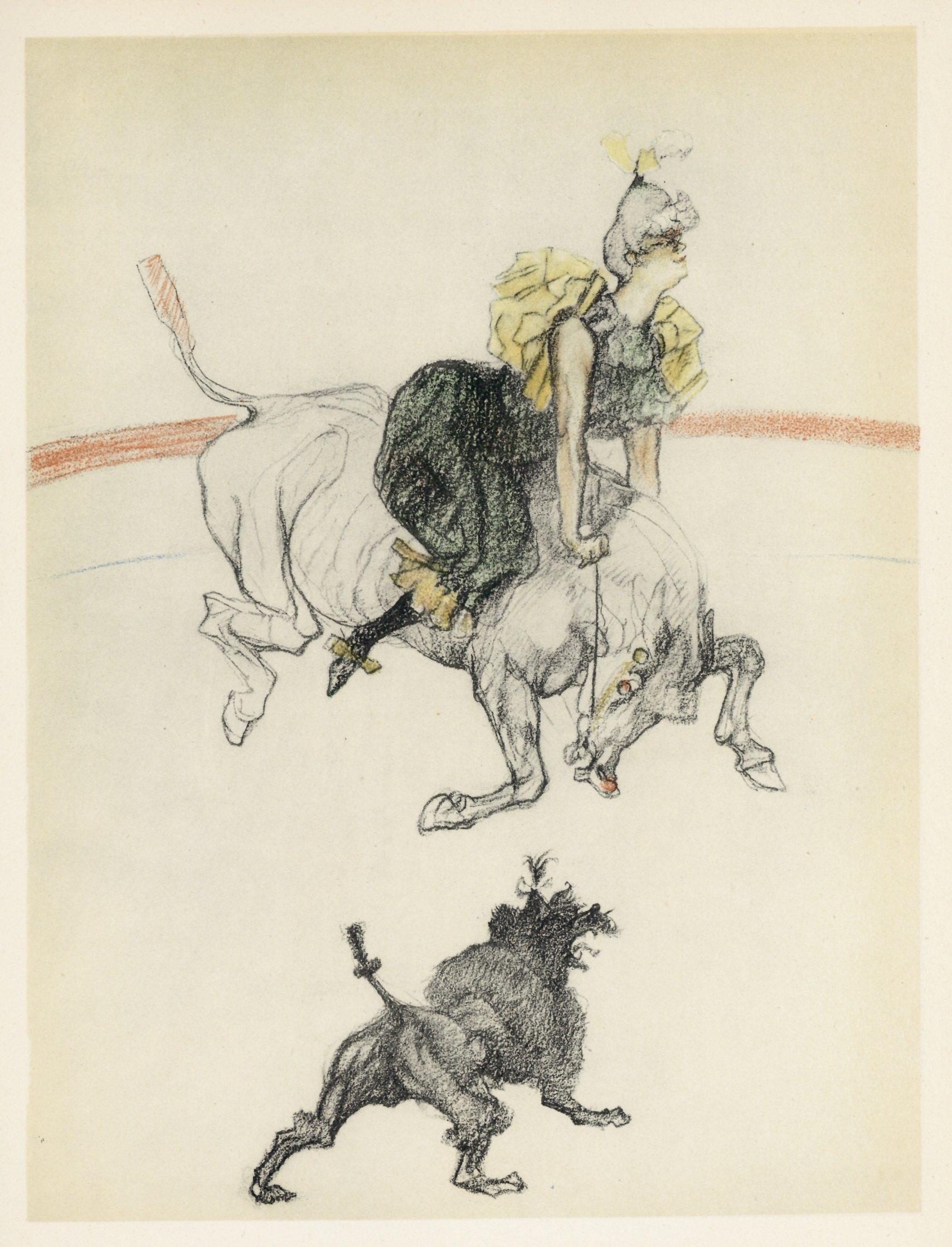 "Clownesse" lithograph - Print by (After) Henri Toulouse Lautrec