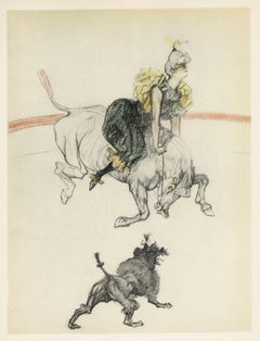 Vintage "Clownesse" lithograph