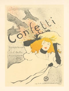 Vintage "Confetti" lithograph poster