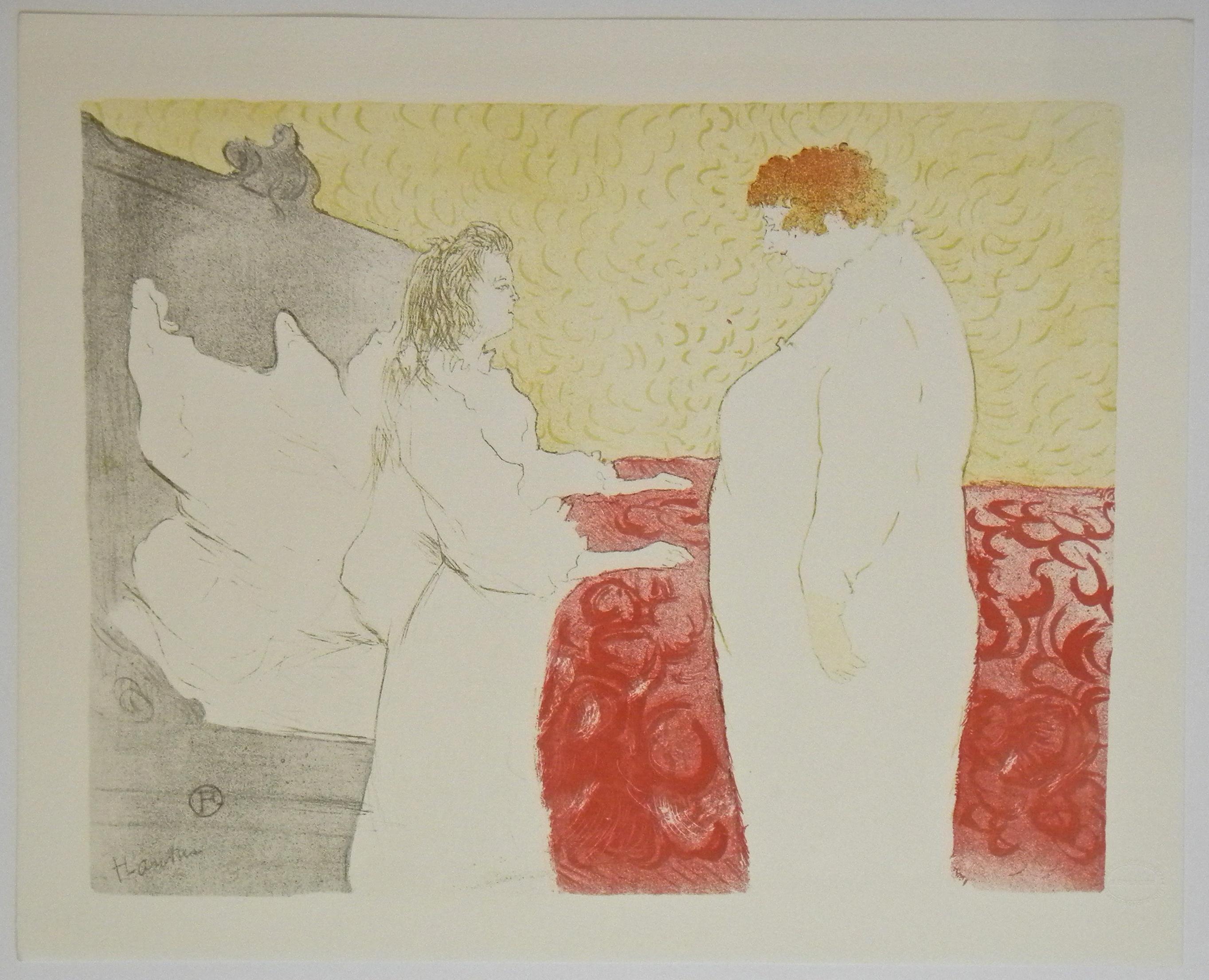 "Deux femmes" lithograph - Print by (After) Henri Toulouse Lautrec