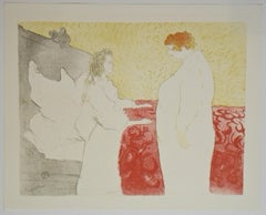 "Deux femmes" lithograph