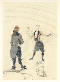 "Dresseur de chiens" lithograph