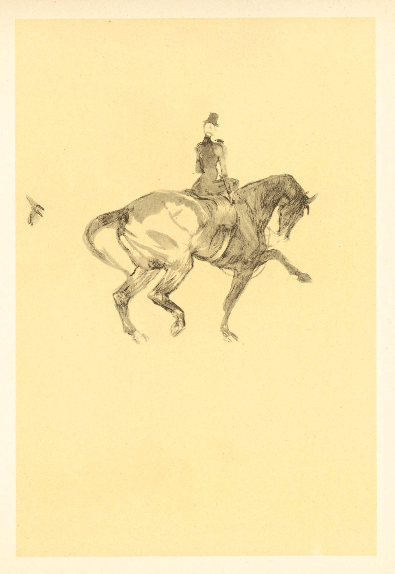 Lithographie « Écuyère de haute école » - Print de (After) Henri Toulouse Lautrec