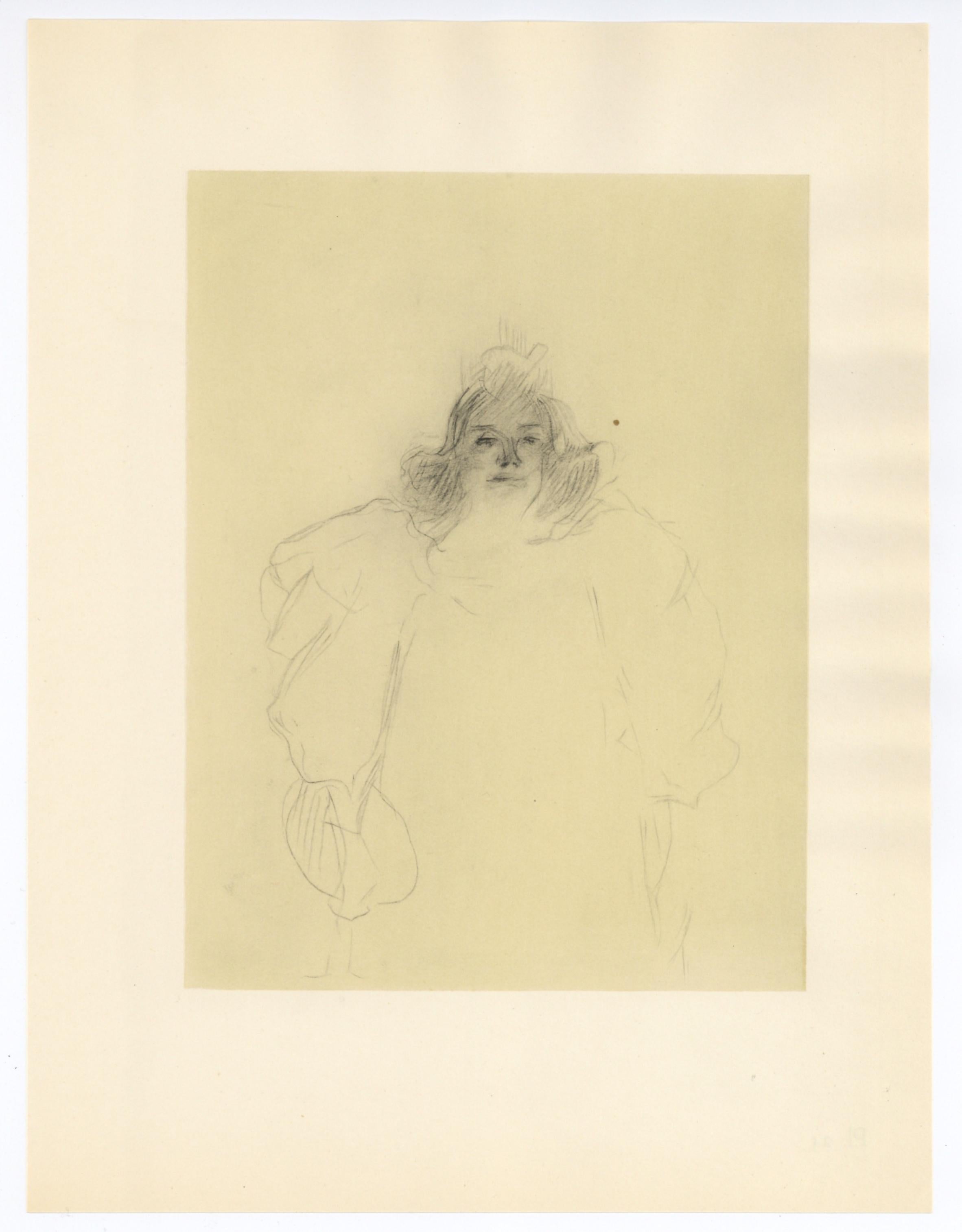 "litografia "Femme debout - Print di (After) Henri Toulouse Lautrec