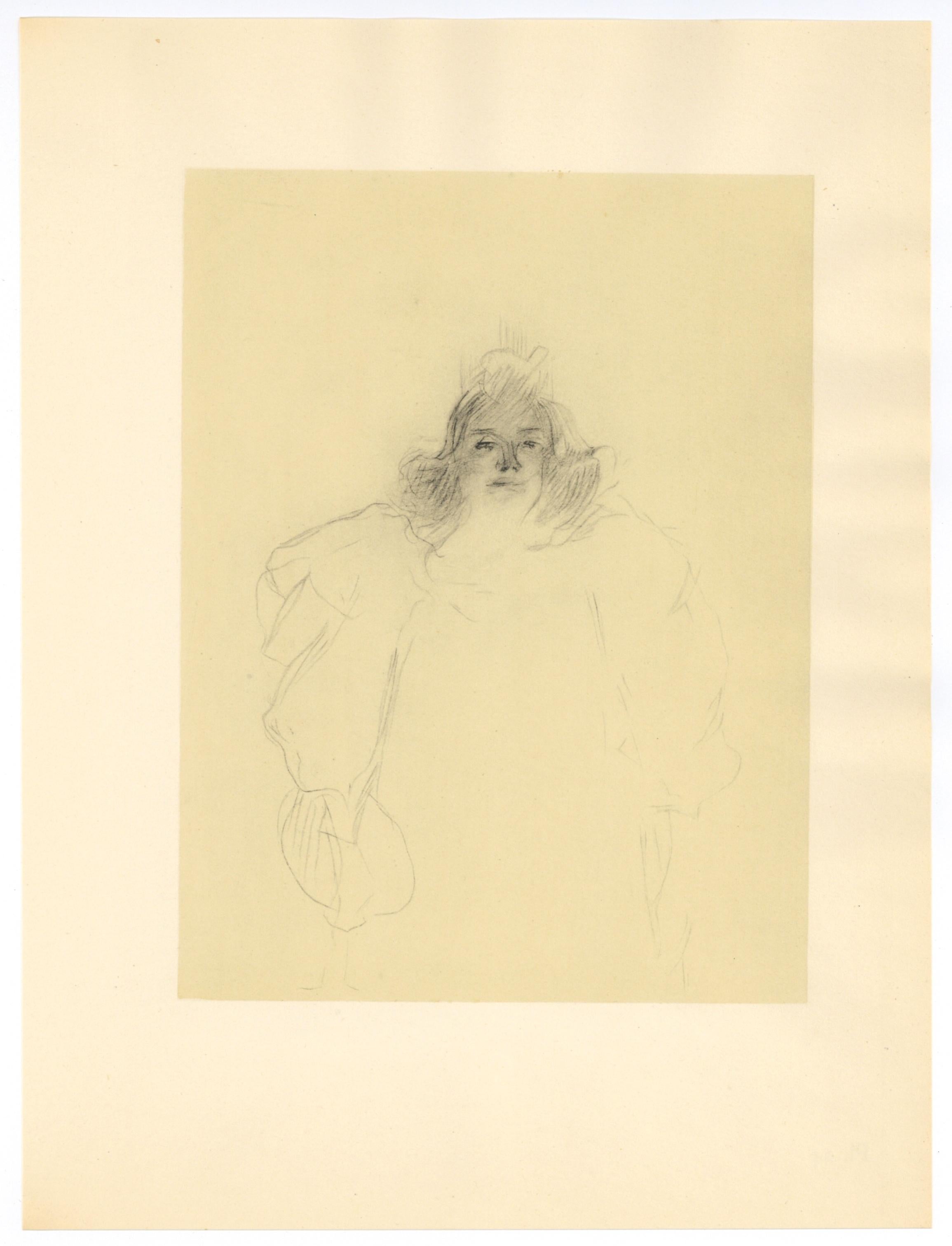 "Femme debout" lithograph