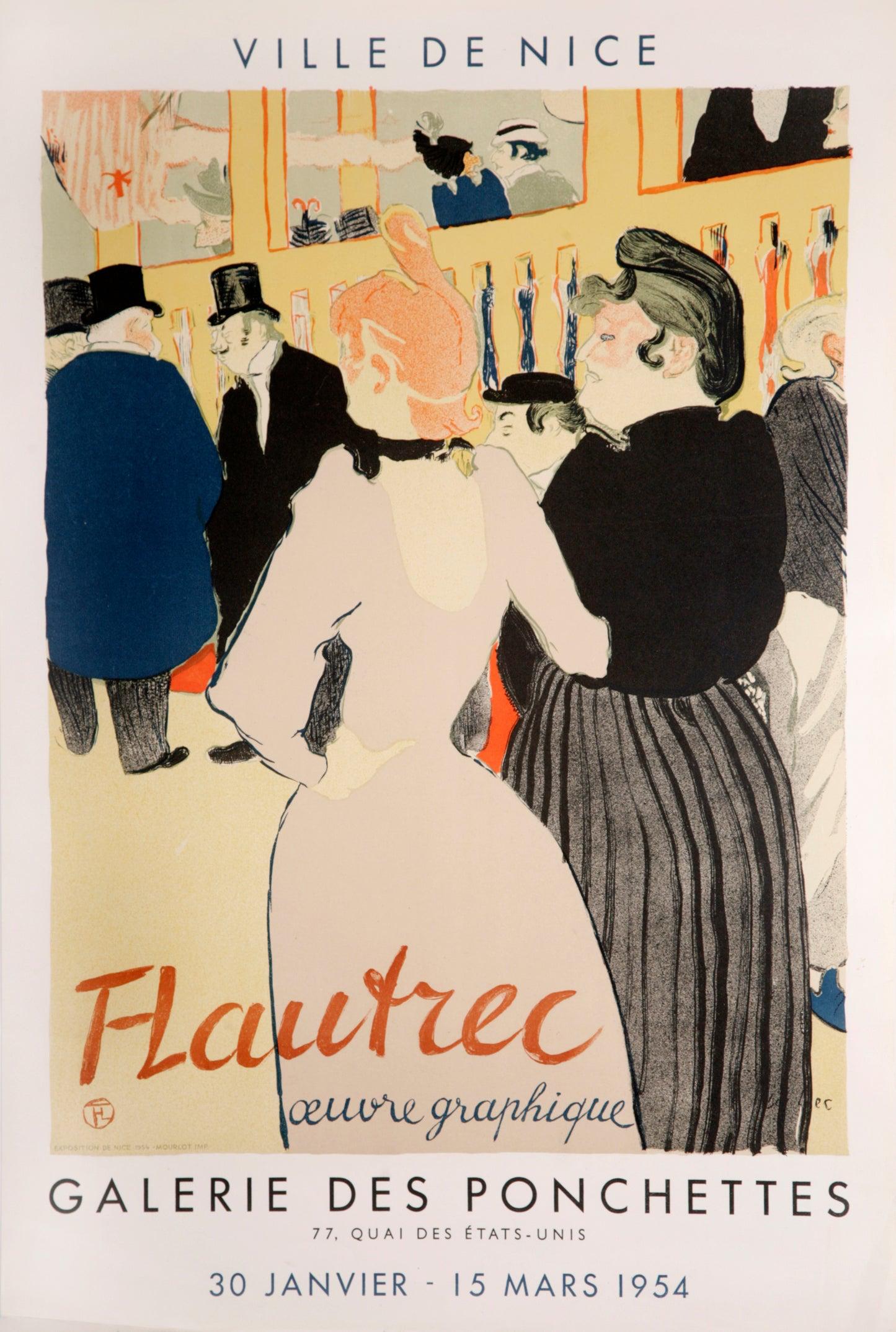 Galerie Des Ponchettes (after) Henri de Toulouse Lautrec, 1954 - Print by Henri de Toulouse-Lautrec
