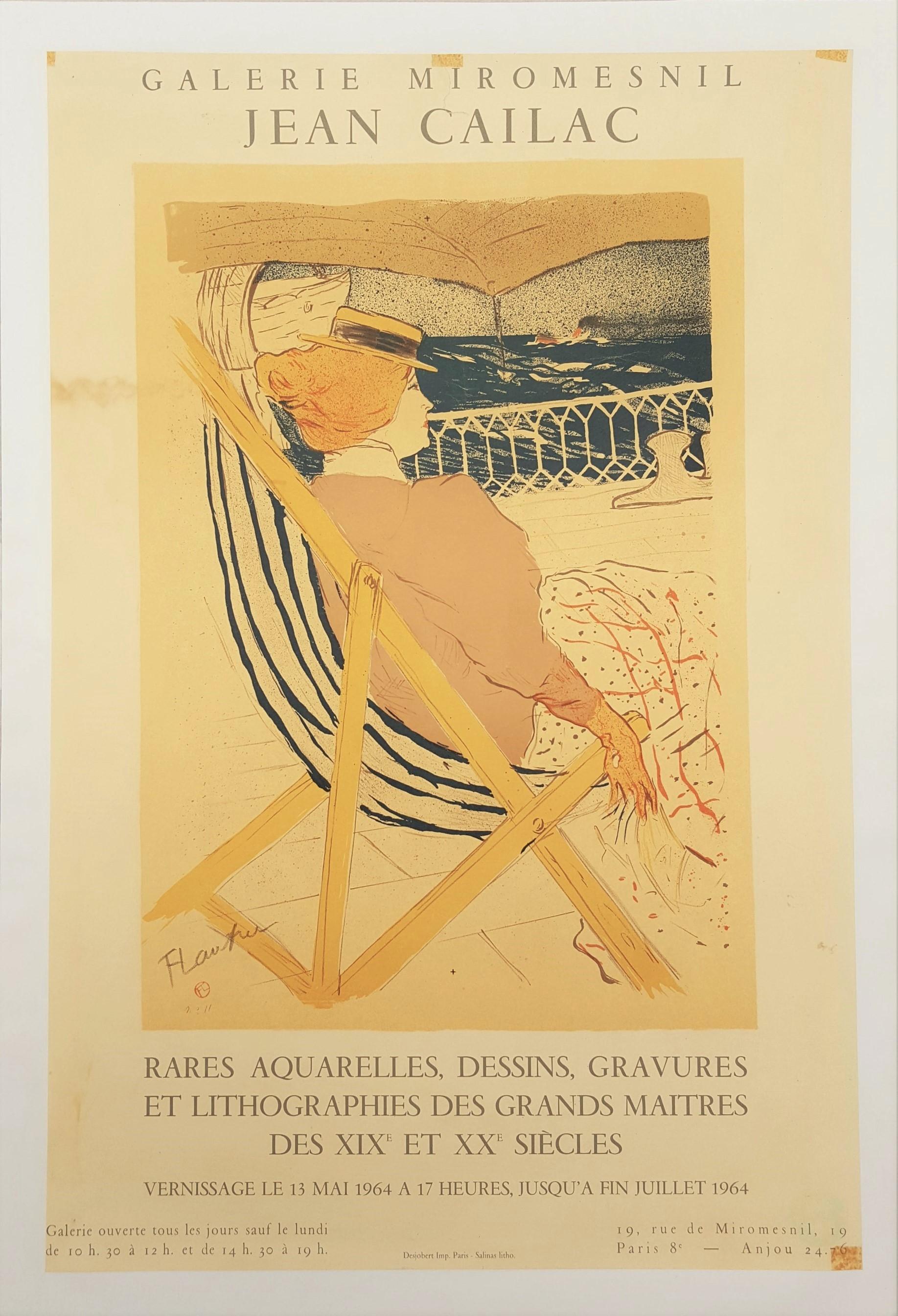 Galerie Miromesnil Jean Cailac (Promenade en Yacht) - Print by (After) Henri Toulouse Lautrec