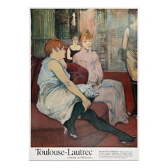 Henri Tououse-Lautrec: Original Exhibition Poster from 1987, Kunsthalle Tübingen