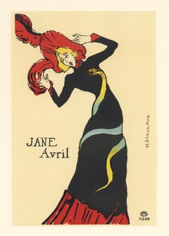 Affiche en lithographie « Jane Avril »