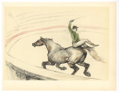 Vintage "Jockey" lithograph