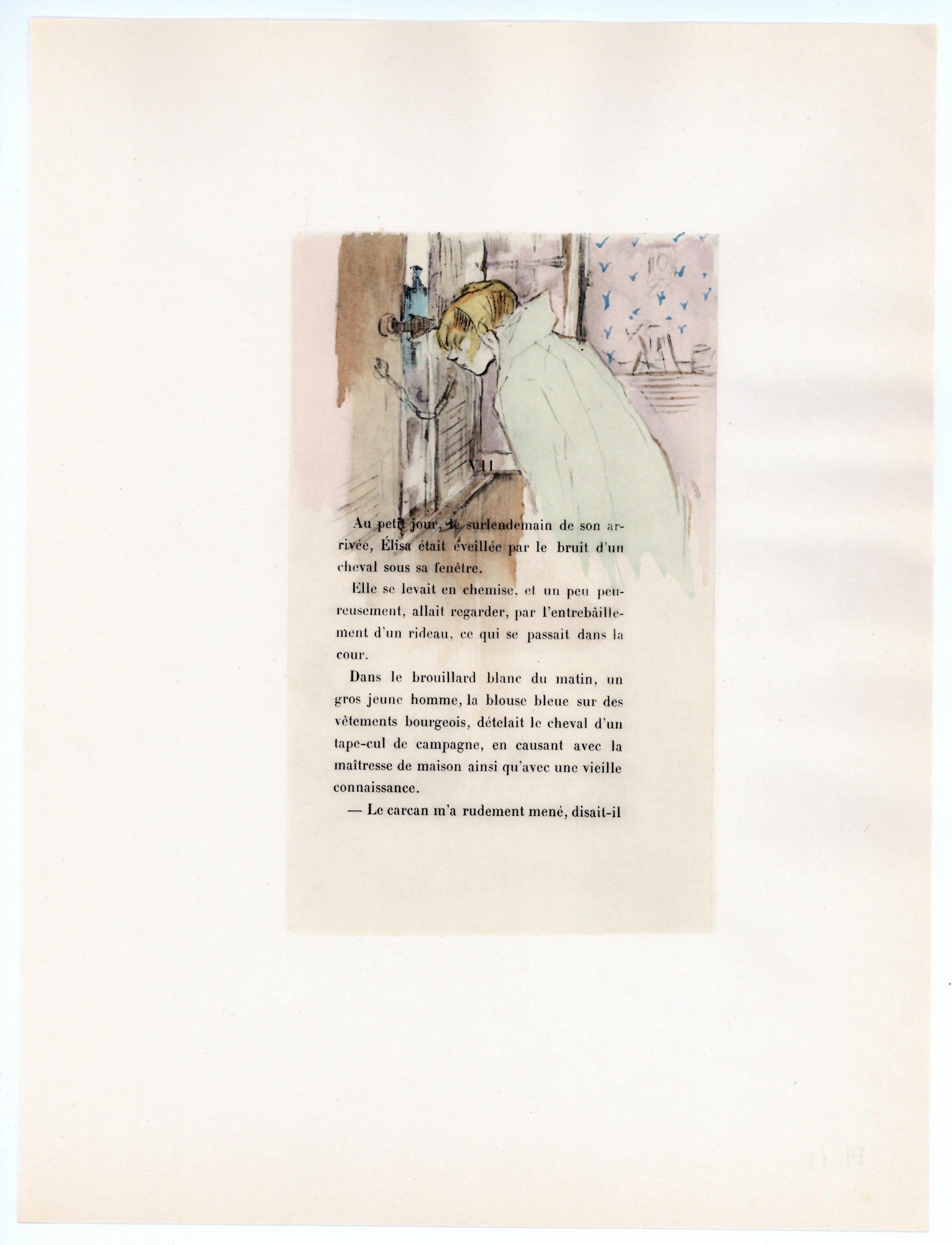 "La fille Élisa" lithograph - Print by (After) Henri Toulouse Lautrec