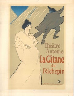 Vintage La Gitane de Richepin - Litho After H. de Toulouse-Lautrec