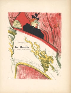 Antique "La Missionnaire" lithograph