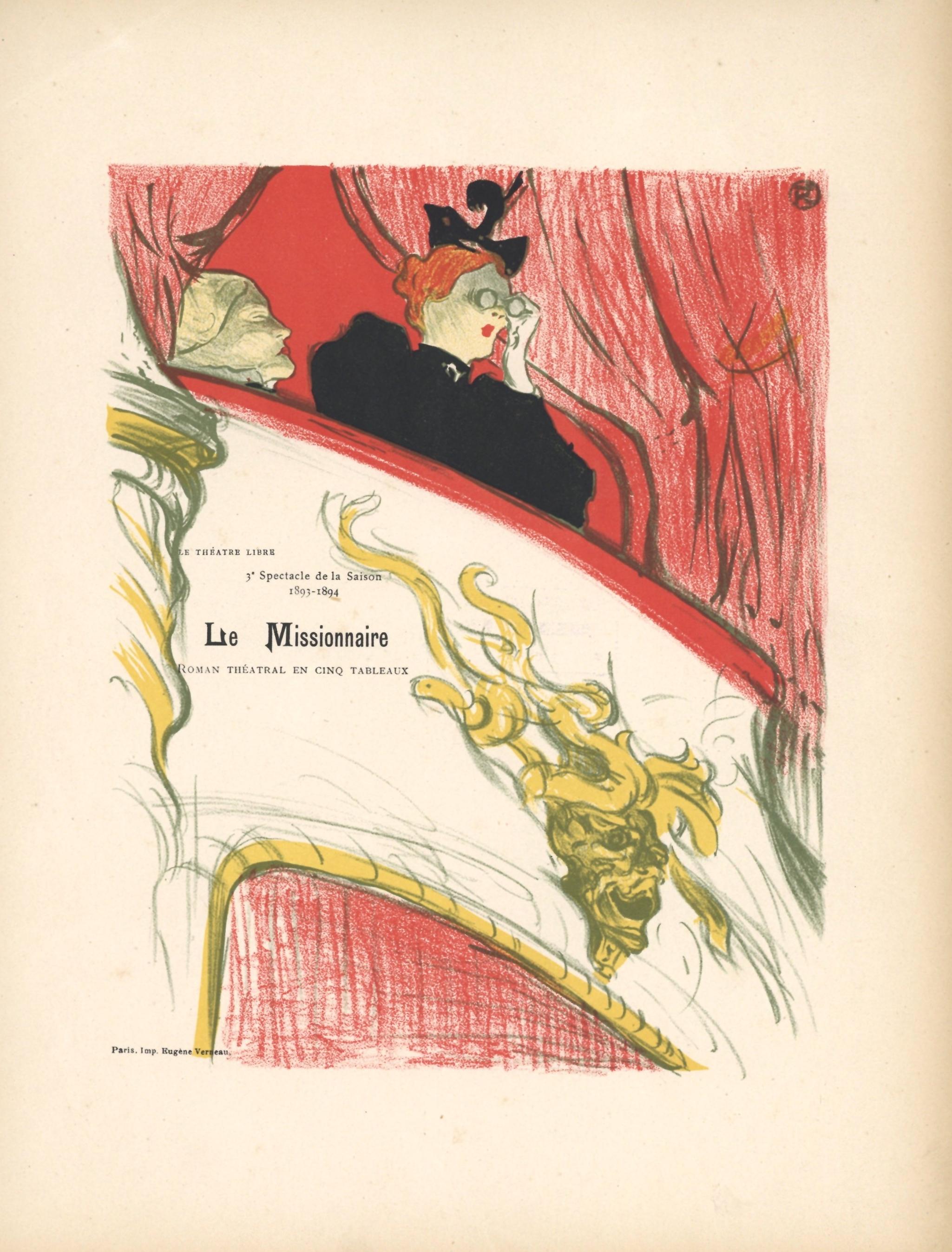 "Litografia "La Missionnaire - Print di (After) Henri Toulouse Lautrec