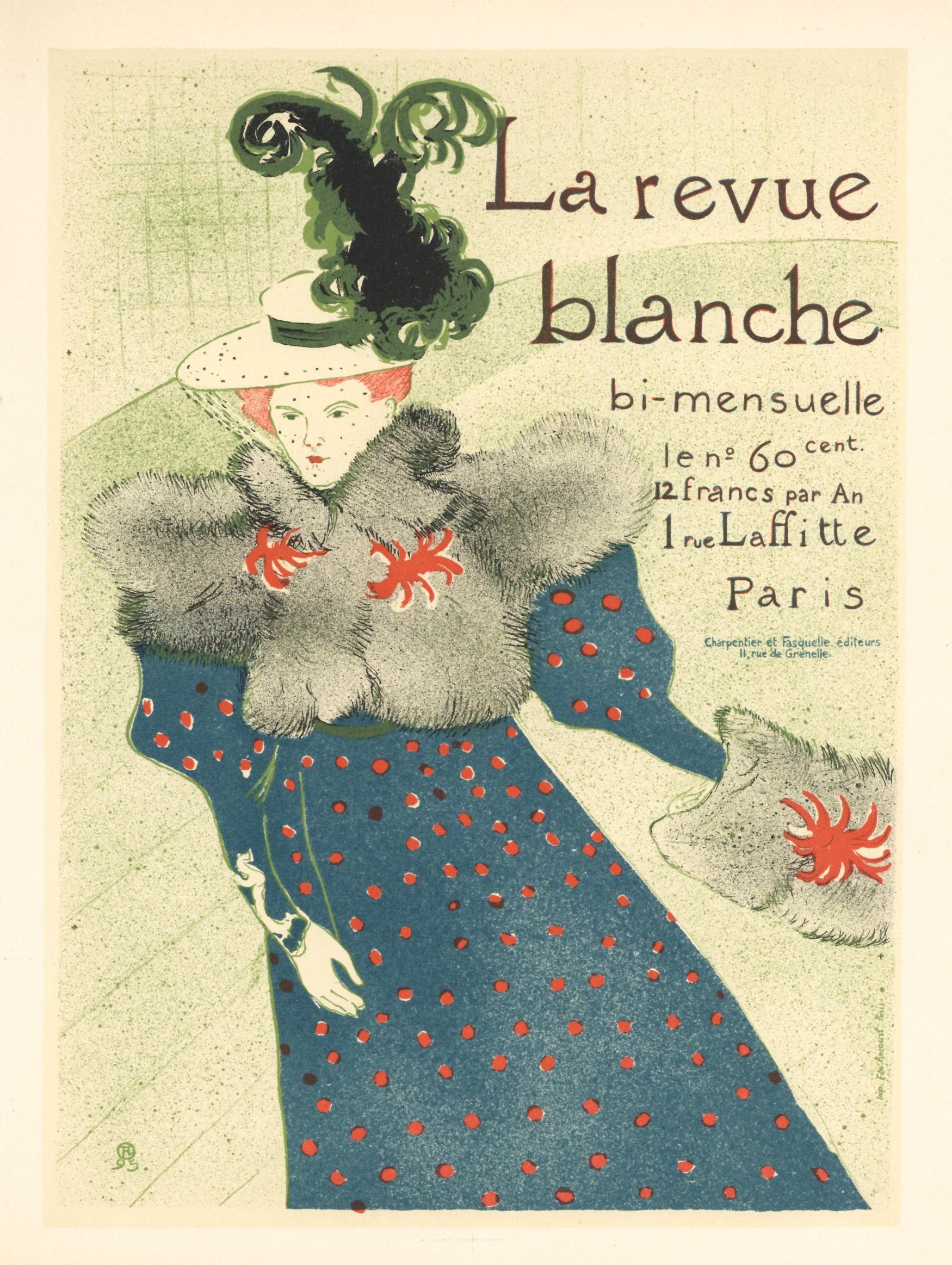 "La revue blanche" lithograph poster - Print by (After) Henri Toulouse Lautrec