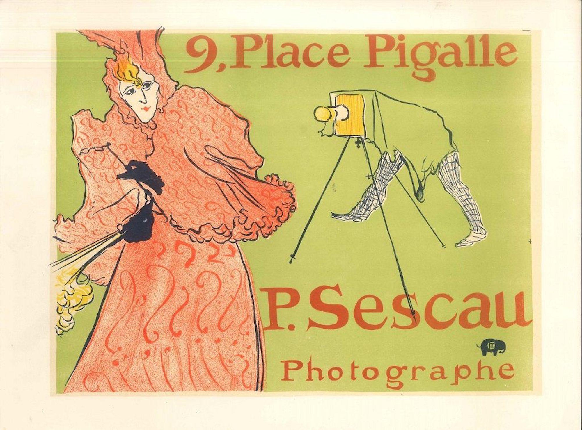 Le Photographe Sescau - Original Litho After H. de Toulouse-Lautrec