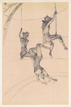 "litografia "Le trapeze volant