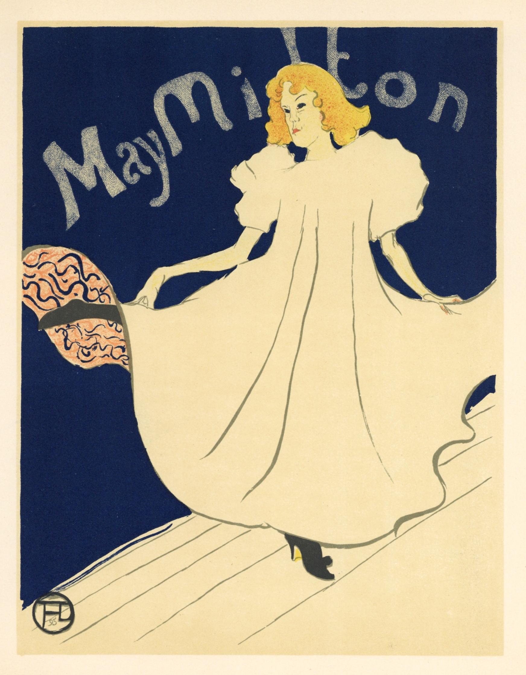 "May Milton" lithograph poster - Print by (After) Henri Toulouse Lautrec