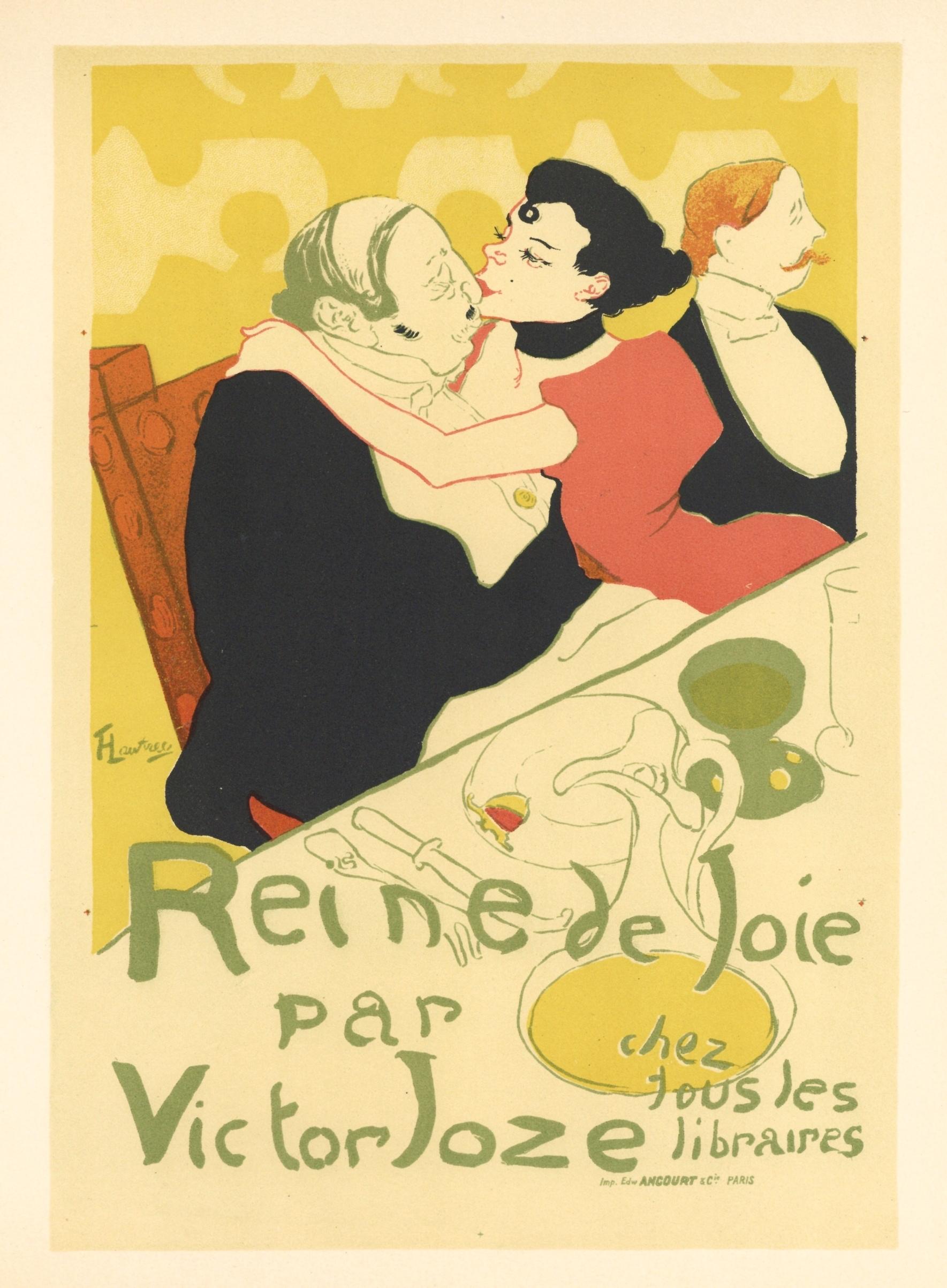 "Reine de Joie" lithograph poster - Print by (After) Henri Toulouse Lautrec